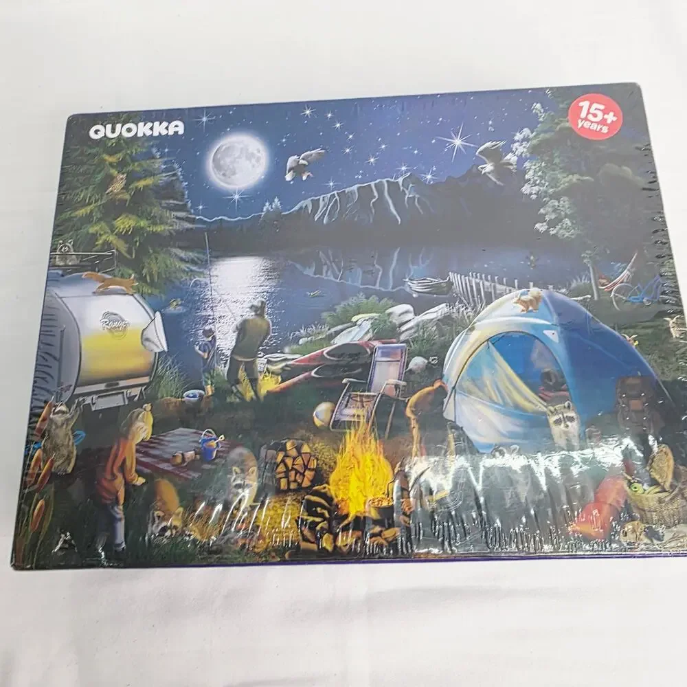 1000 Piece Jigsaw Puzzle Family Campfire Theme New Sealed Family Time